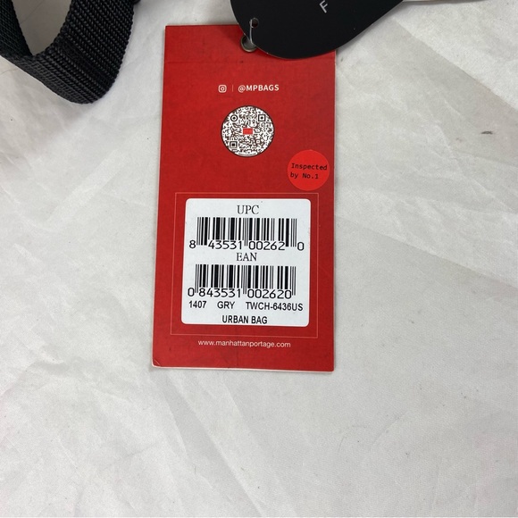 Manhattan Portage Urban Bag Gray Shoulder Crossbody Bag 9” x 10” x 2” NWT - Picture 8 of 14